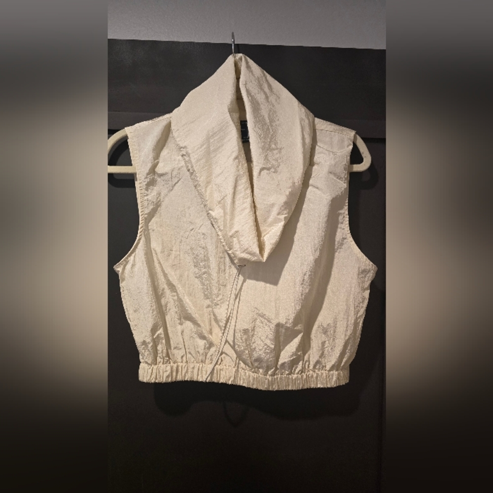 Forever 21 Cream Cowl Neck Blouse
